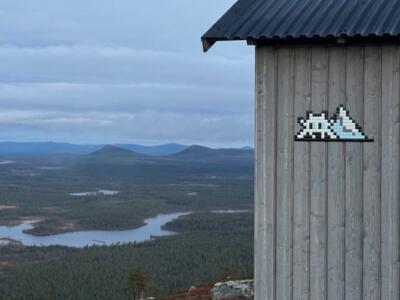 LAP_16, Space Invader near Arjeplog — Street art by Invader in Arjeplog
