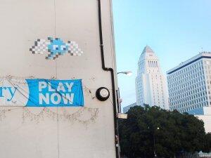 LA_204, Space Invader on 250 E 1st St — Street art by Invader in Los Angeles