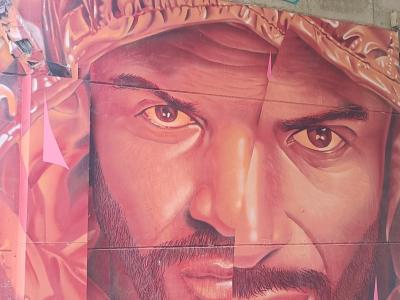 Portrait with Orange Hood — Street art by Smoka in Nantes