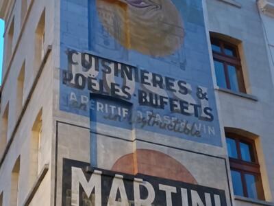 Réclames peintes du Jeu de Balle — Street art à Bruxelles