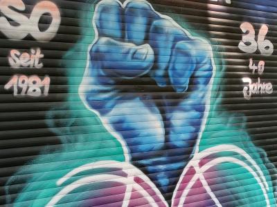 Radlust, le poing du vélo — Street art à Berlin