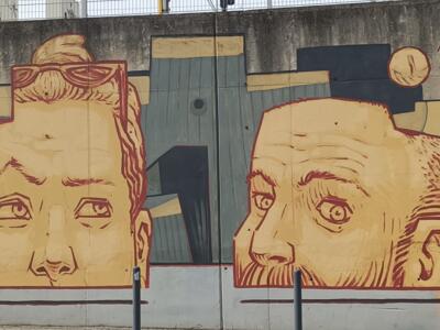 Cara metade — Street art de MOTS à Lisboa