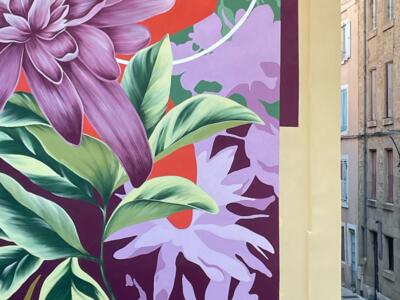 Fleurs du futur — Street art de Ciclope à Valence