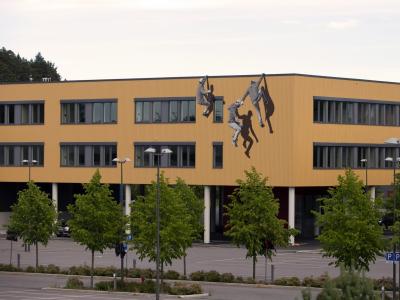 Three Climbers — Street art by Strøk in Arendal