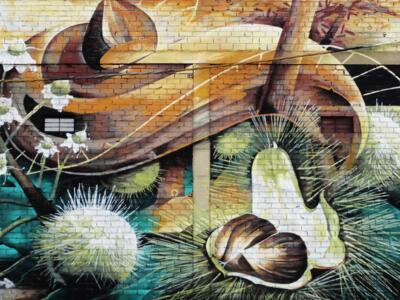 Take a Chestnut — Street art by SEA.162 in La Bañeza