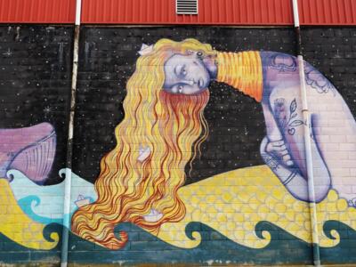 Starry Night — Street art by Bronik in La Bañeza