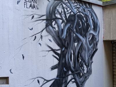 Plant Skull by Vegan Flava — Street art by Vegan Flava in Berlin