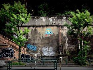 TK_133, Space Invader de Roppongi 5-chōme — Street art de Invader à Tokyo
