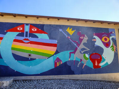 De-sidero — Street art by Gio Pistone in Aielli
