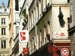 PA_954, Space Invader de la rue de la Corderie — Street art de Invader à Paris