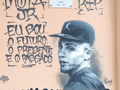 Tribute to Mota Jr, Criado na Chelas — Street art in Lisboa