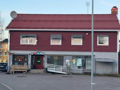 LAP_46, Space Invader at the CHOCO café — Street art by Invader in Pajala