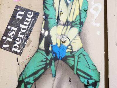 Boys Climbers — Street art by Jaune in Bayonne
