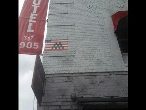 LA_183, Space Invader on 301 South Hewitt Street — Street art by Invader in Los Angeles