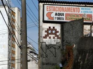 SP_30, Space Invader d'Avenida Mário de Andrade — Street art de Invader à São Paulo
