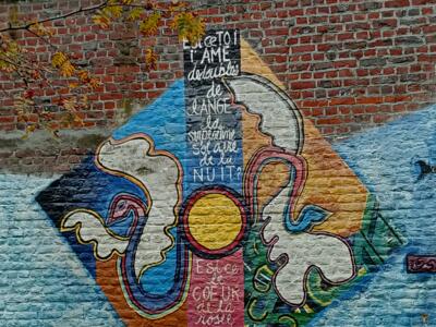 The angel's doubled soul — Street art in Anderlecht
