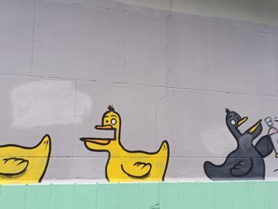 Coin Coin, les canards de TocToc — Street art de TocToc à Bruxelles