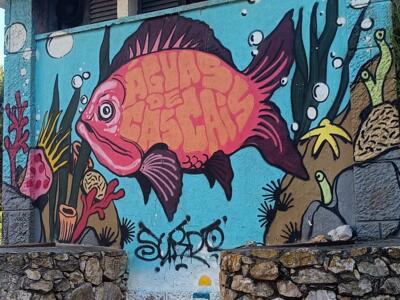 Águas de Cascais Fish by Surdo — Street art in Cascais