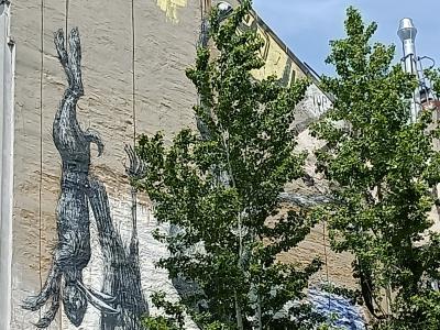 Hanging Hare by ROA — Street art by Roa in Berlin