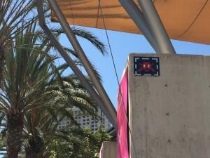 SD_18, Space Invader on 205 West Island Avenue — Street art by Invader in San Diego
