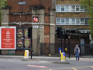 LDN_127, Space Invader on Central Street — Street art by Invader in London