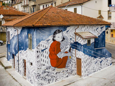 Your Sky — Street art by Millo in Aielli