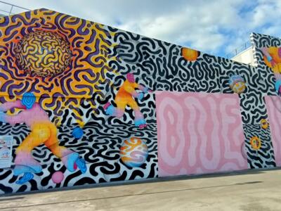 One Wall, terrain graphique par Ocü — Street art de Ocü à Nantes