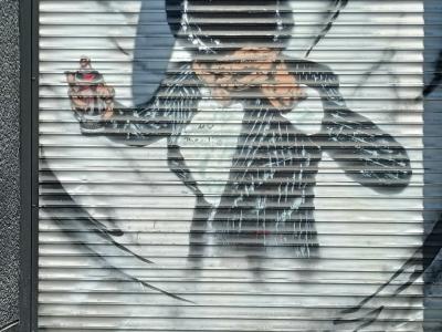 Dancer with the Sequined Glove — Street art in Berlin