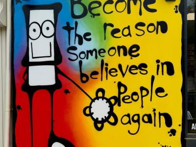 Become the Reason — Street art by My Dog Sighs in Ryde