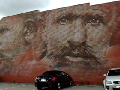 Said Kabool, Afghan Cameleer — Street art by Guido Van Helten in Perth