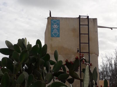 DJBA_56, Space Invader in Houmt Souk — Street art by Invader in Houmt Souk