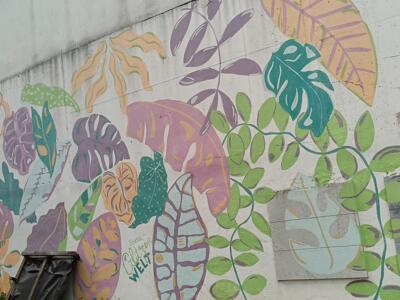 Feuillage pastel, Stadt Grüne Welt — Street art à Lisboa