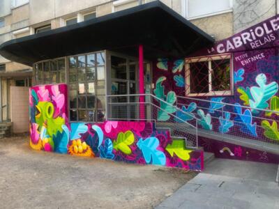 La Cabriole — Street art de Abys2fly à Rillieux-la-Pape