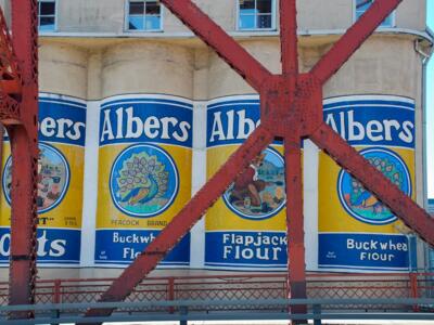 Albers Flour Labels — Street art in Portland