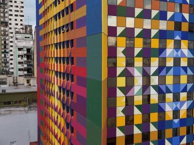 Colors of AMIA — Street art by David Petroni in Buenos Aires
