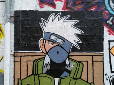 Kakashi Hatake de Naruto — Street art à Reims