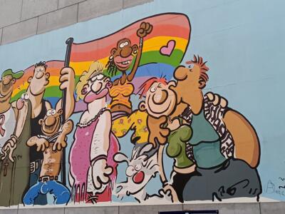 LGBTQI Mural by Ralf König — Street art by Ralf König in Bruxelles
