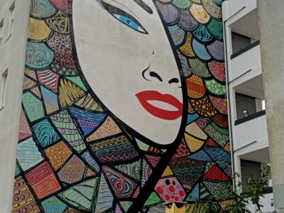 O Respeito entre Povos — Street art by LS in Lisboa