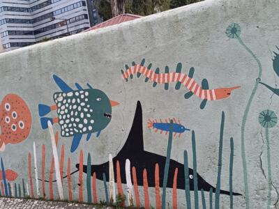 Marine bestiary by Mariana Rio — Street art by Mariana Rio in Lisboa