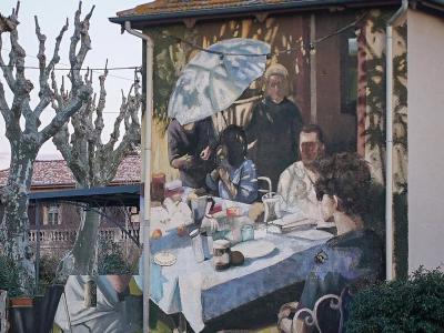 Guinguette — Street art de Mohamed L'Ghacham à Pézenas