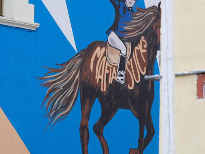 Mafia Sucks — Street art by Laika in Aielli