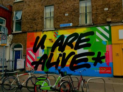 U Are Alive — Street art by Maser in Dublin