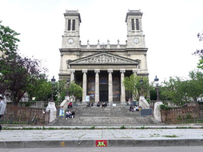 PA_205, Space Invader at Saint-Vincent-de-Paul — Street art by Invader in Paris