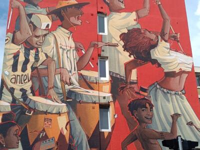 Carnaval — Street art by Difuz in Saint-Brieuc