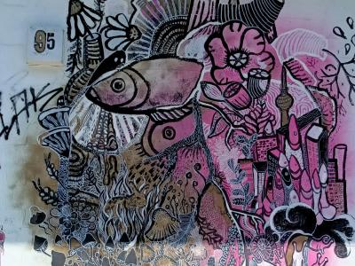 Cœur rose de Kasia Dudziak — Street art de Kasia Dudziak à Berlin
