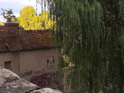 FTBL_41, Space Invader de la route de Grez — Street art de Invader à Montigny-sur-Loing