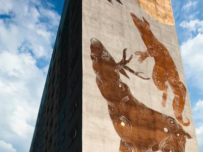 Zaspa Pyramid of Animals — Street art by Joanna Skiba in Gdańsk