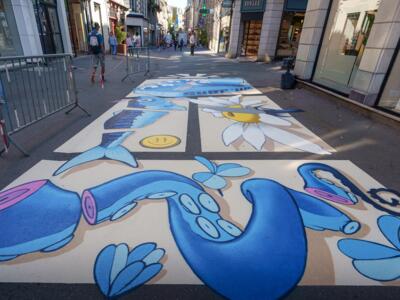 Syrk's Floor Mural — Street art by Syrk in Saint-Brieuc