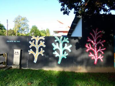 Nature in Autumn — Street art by Marcos Navarro in Bayonne