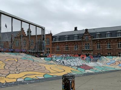 The Lion of the Ursulines Bowl — Street art in Bruxelles